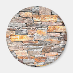Flagstone natural stone pattern bricks magnet