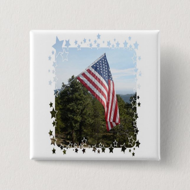 Flagwstars 15 Cm Square Badge (Front)