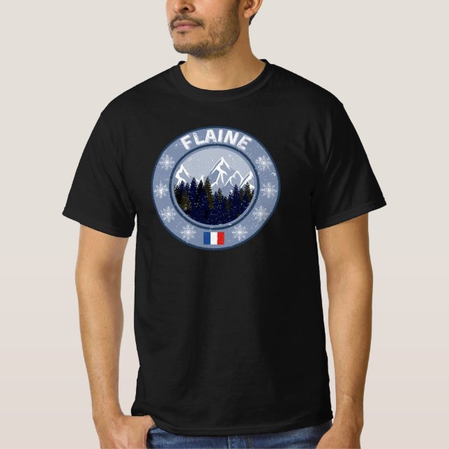 Flaine Ski Station T-Shirt (Front)