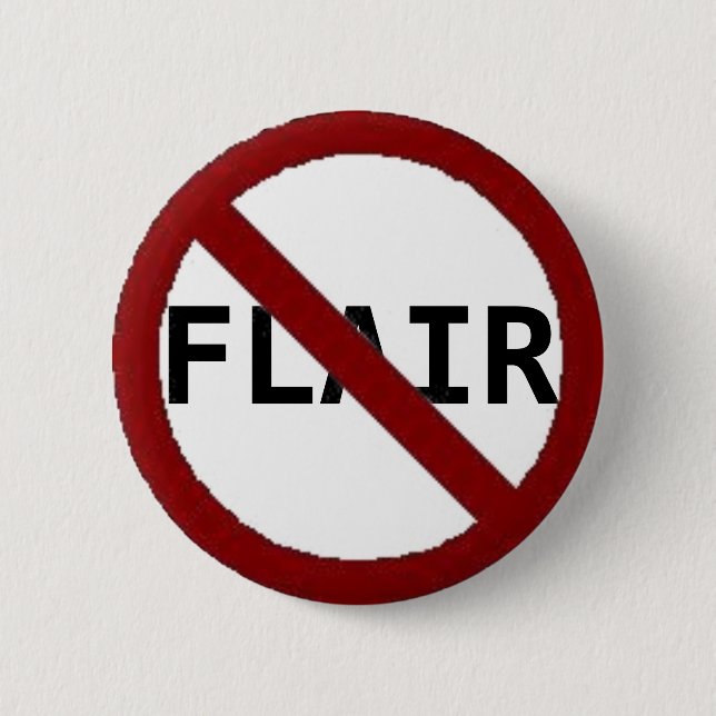 FLAIR 6 CM ROUND BADGE (Front)
