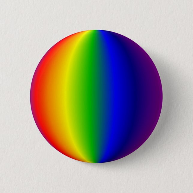 Flair - Spherical Rainbow 6 Cm Round Badge (Front)