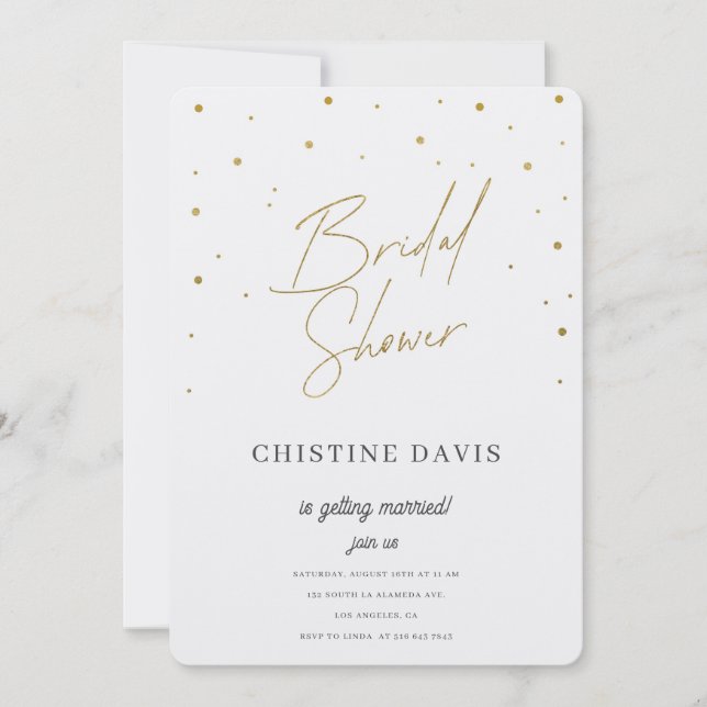 Flakes & Forever Bridal Shower Invitation (Front)