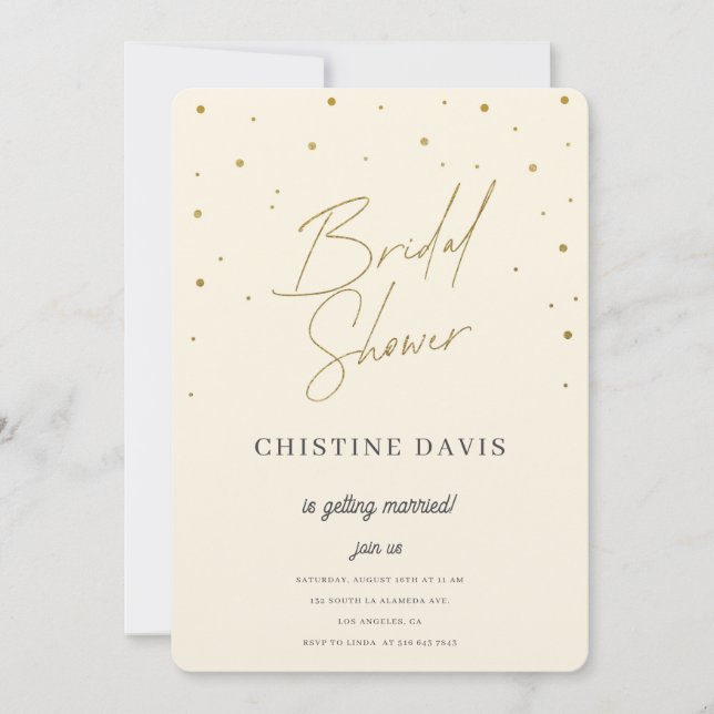 Flakes & Forever Bridal Shower Invitation (Front)