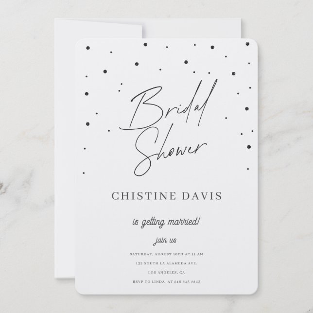 Flakes & Forever Bridal Shower Invitation (Front)