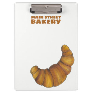 Flaky Buttery Croissant Pastry Customised Bakery Clipboard