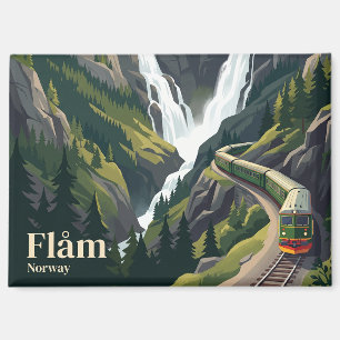 Flåm Railway Norway Magnet
