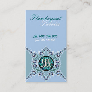 Flamboyant Blue Teal Business Card