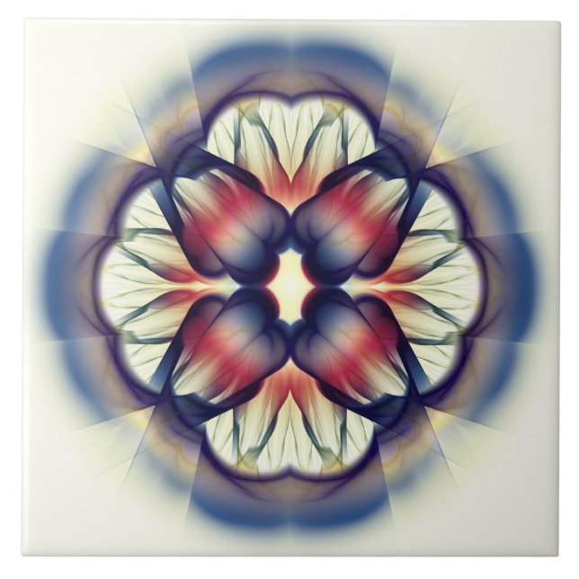 Flamboyant bright decoration tile (Front)