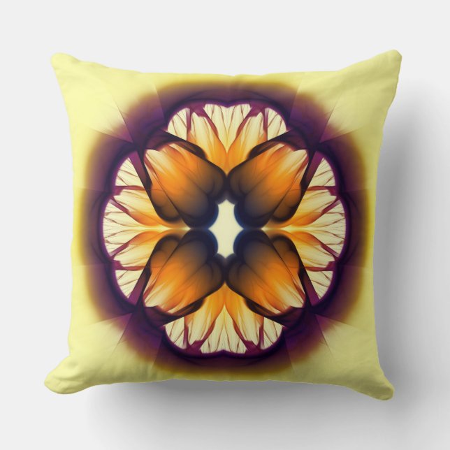 Flamboyant colourful decoration cushion (Front)
