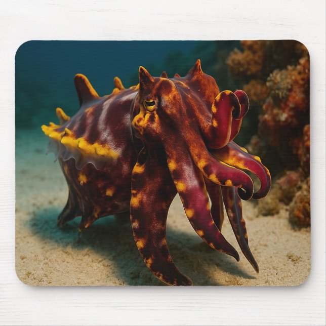 Flamboyant Cuttlefish Mouse Pad (Front)