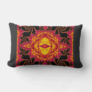 Flamboyant fractal lumbar cushion