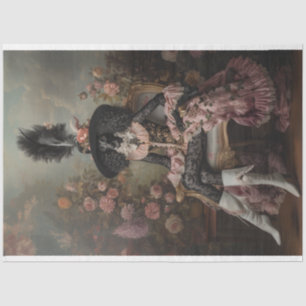 Flamboyant Standard Poodle Decoupage Tissue Paper