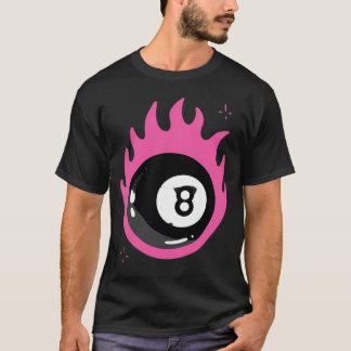 Flame 8 Ball   T-Shirt