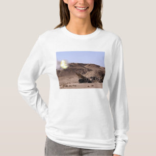 Flame and smoke emerge from the muzzle T-Shirt