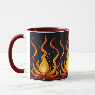 "Flame Burst Art Mug" Mug