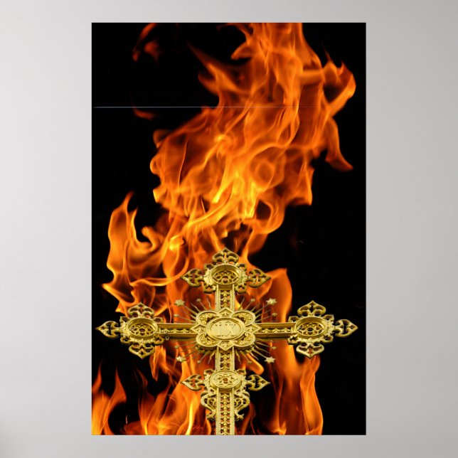 Flame, Cross Poster (Front)