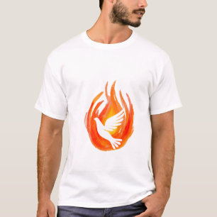 Flame Dove peace Art. T-Shirt