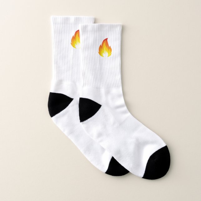 Flame Emoji Socks (Pair)