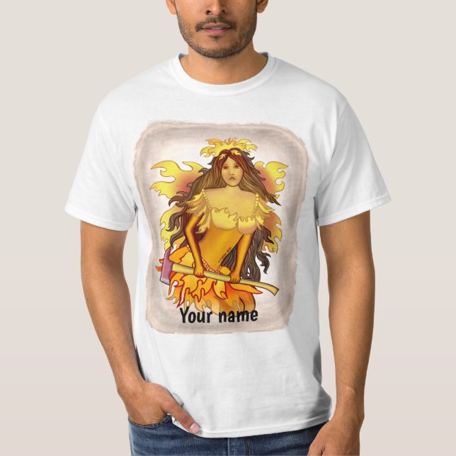 Flame Fairy firefighter  t-shirt (Front)