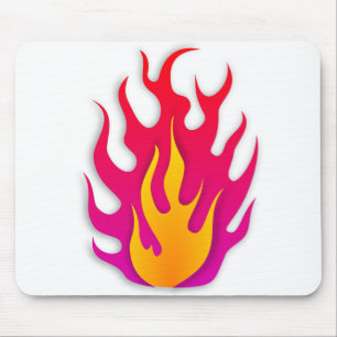 Flame Flammable Hot Fire Burning Mouse Pad