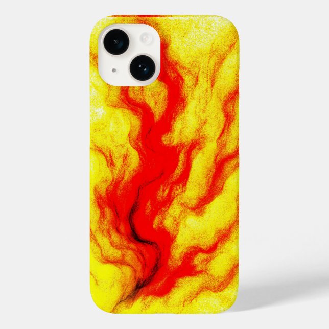 Flame Flow – Abstract Fire-Inspired Case-Mate iPhone Case (Back)