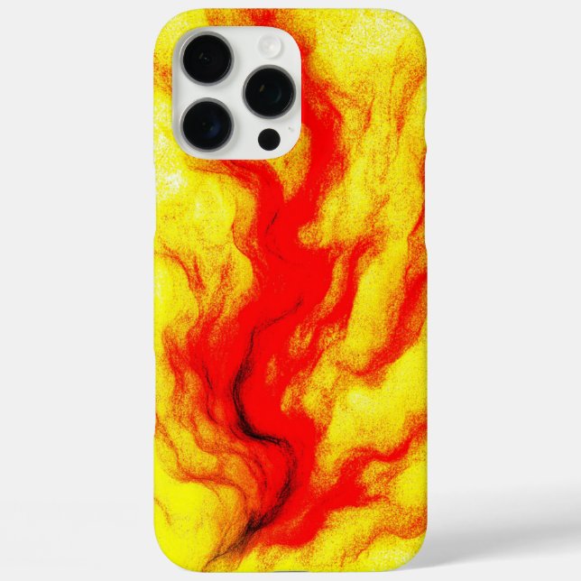 Flame Flow – Abstract Fire-Inspired Case-Mate iPhone Case (Back)
