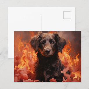 Flame Flower Postcard