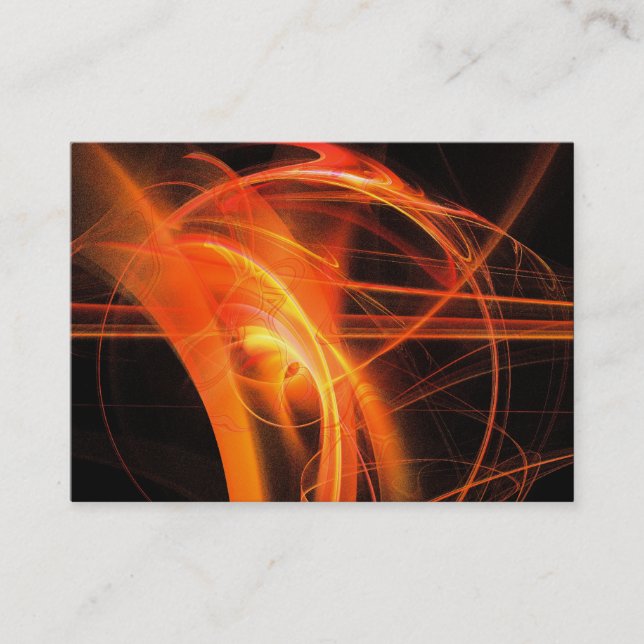 Flame Fractal 06 Business Card (Front)