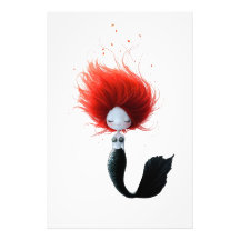 Flame-Haired Mermaid 