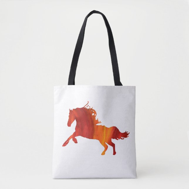 Flame Horse Tote Bag (Front)