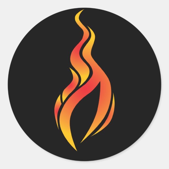 Flame Icon Sticker (Front)