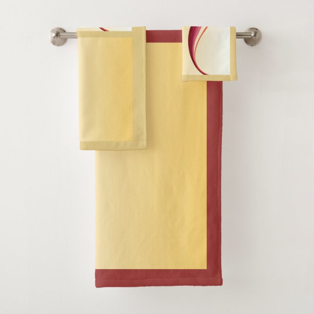 Flame Lily Bath Towel Set (Insitu)