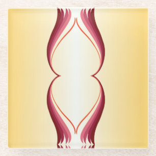 Flame Lily Glass Coaster