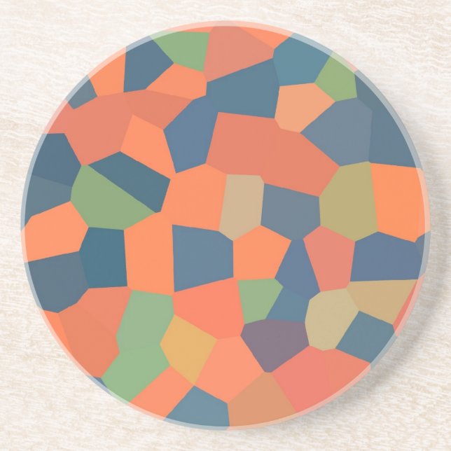 Flame, Midnight, Green Sandstone Coaster (Front)