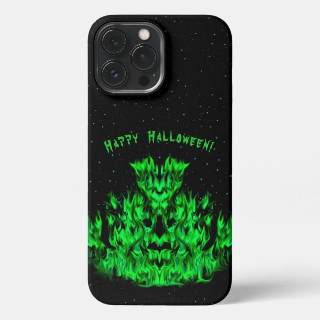 Flame Monster in The Starlight Sky iPhone Case (Back)