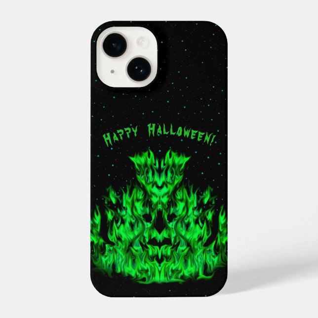 Flame Monster in The Starlight Sky iPhone Case (Back)