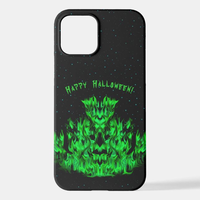 Flame Monster in The Starlight Sky iPhone Case (Back)