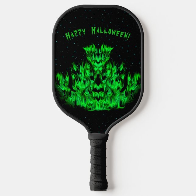 Flame Monster in The Starlight Sky Pickleball Paddle (Front)