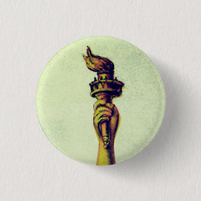 Flame of Freedom 3 Cm Round Badge (Front)