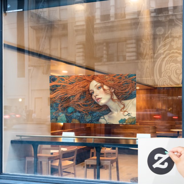 "Flame of the Tides" - A Colourful Portrait        (Cafe Window)