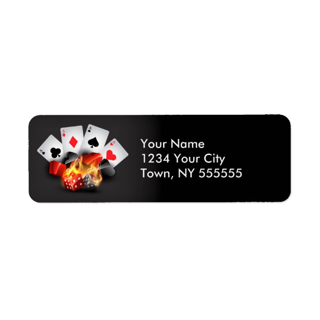 Flame Poker Casino Black (Front)