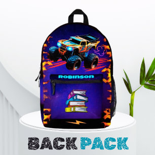 Flame Racer Backpack on the roadways