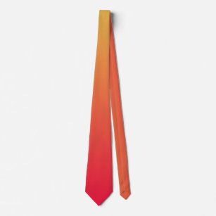 Flame red and yellow ombre tie