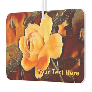 Flame Rose Car Air Freshener