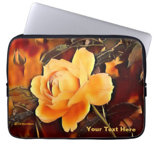 Flame Rose Laptop Sleeve