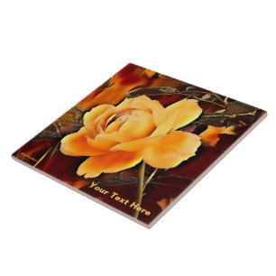 Flame Rose Tile