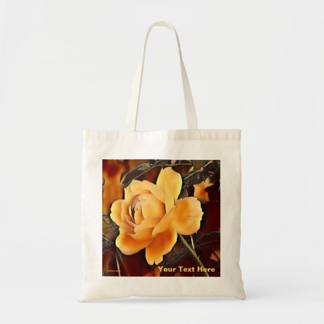 Flame Rose Tote Bag (Front)