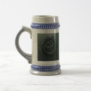 "Flame-Scaled Serenity: A Captivating Fusion of  Beer Stein