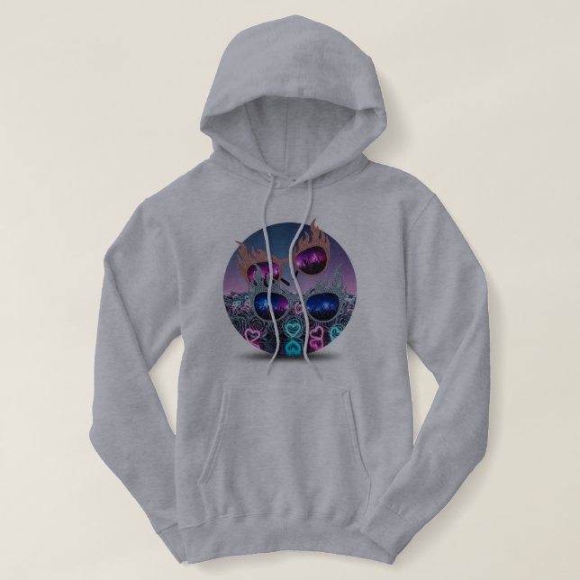 Flame Sunglasses Concert Hoodie 🔥😎 (Design Front)