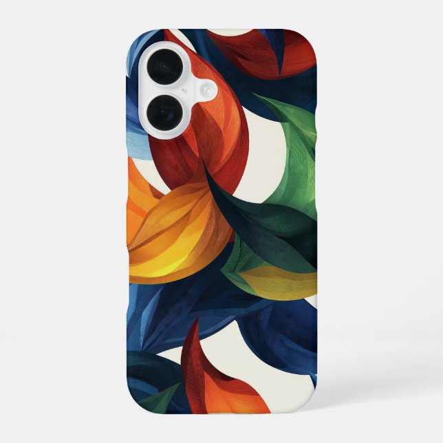 Flame Swirl iPhone 16 Case (Back)